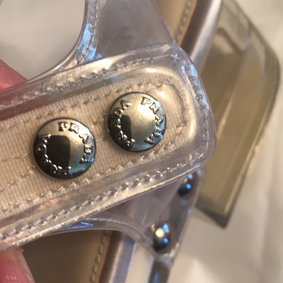 Authentic Prada Vinyl Sandals, Shoes - Picture 4 of 12